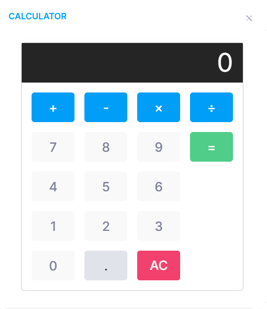 YellowPOS Dashboard Calculator